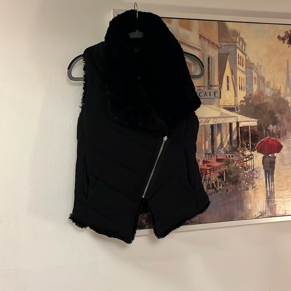 Armani Exchange Jackets & Blazers - EUC Armani Exchange Reversible Faux Fur Vest Size Medium ptp 15”